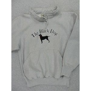 The Black Dog Martha's Vineyard High Neck Logo Sweatshirt (Mens Small) Gray